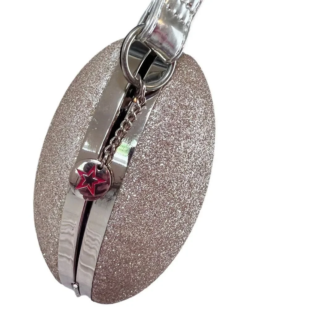 American Girl Gold Glitter Heart Shaped Purse